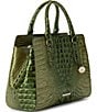 BRAHMIN Melbourne Collection Matcha Green Small Finley Carryall Satchel Bag, Color:Matcha Green - Image 4