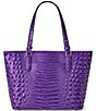BRAHMIN Melbourne Collection Medium Asher Cosmic Purple Tote Bag - Image 2