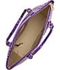 BRAHMIN Melbourne Collection Medium Asher Cosmic Purple Tote Bag - Image 3