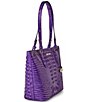 BRAHMIN Melbourne Collection Medium Asher Cosmic Purple Tote Bag - Image 4