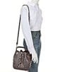 BRAHMIN Melbourne Collection Melinda Charcoal Bucket Bag, Color:Charcoal - Image 4