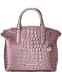 BRAHMIN Melbourne Collection Mellow Rose Duxbury Satchel Bag, Color:Mellow Rose - Image 1