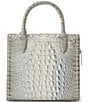 BRAHMIN Melbourne Collection Mindful Grey Small Caroline Satchel Bag, Color:Mindful Grey - Image 2