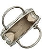 BRAHMIN Melbourne Collection Mindful Grey Small Caroline Satchel Bag, Color:Mindful Grey - Image 3
