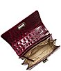 BRAHMIN Melbourne Collection Mod Small Hallie Satchel Bag, Color:Cherry Lacquer - Image 3