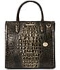 BRAHMIN Melbourne Collection Onyx Carolina Satchel Bag, Color:Onyx - Image 1