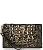 BRAHMIN Melbourne Collection Onyx Daisy Wristlet Bag, Color:Onyx - Image 1