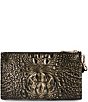 BRAHMIN Melbourne Collection Onyx Daisy Wristlet Bag, Color:Onyx - Image 2