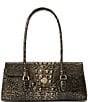 BRAHMIN Melbourne Collection Onyx Dayan Satchel Bag, Color:Onyx - Image 1