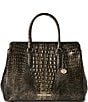 BRAHMIN Melbourne Collection Onyx Finley Carryall Satchel Bag, Color:Onyx - Image 1