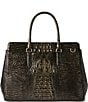 BRAHMIN Melbourne Collection Onyx Finley Carryall Satchel Bag, Color:Onyx - Image 2