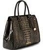 BRAHMIN Melbourne Collection Onyx Finley Carryall Satchel Bag, Color:Onyx - Image 4