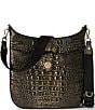 BRAHMIN Melbourne Collection Onyx Leia Crossbody Bag, Color:Onyx - Image 1