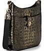 BRAHMIN Melbourne Collection Onyx Leia Crossbody Bag, Color:Onyx - Image 4