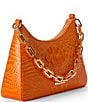 BRAHMIN Melbourne Collection Orange Mango Mod Esme Chain Strap Shoulder Bag, Color:Mango Orange - Image 4