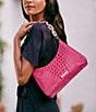 Color:Paradise Pink - Image 5 - Melbourne Collection Paradise Pink Mod Shayna Shoulder Bag