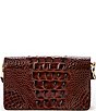 BRAHMIN Melbourne Collection Pecan Minuette Crossbody Bag, Color:Pecan - Image 2