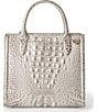 BRAHMIN Melbourne Collection Pristine Small Caroline Satchel Bag, Color:Pristine - Image 2
