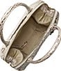 BRAHMIN Melbourne Collection Pristine Small Caroline Satchel Bag, Color:Pristine - Image 3