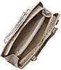 BRAHMIN Melbourne Collection Pristine Small Finley Satchel Bag, Color:Pristine - Image 3