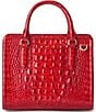 BRAHMIN Melbourne Collection Red Opal Cami Satchel Bag, Color:Red Opal - Image 2