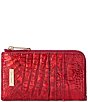 BRAHMIN Melbourne Collection Red Opal Lennon Credit Card Wallet, Color:Red Opal - Image 1