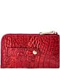 BRAHMIN Melbourne Collection Red Opal Lennon Credit Card Wallet, Color:Red Opal - Image 2