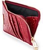 BRAHMIN Melbourne Collection Red Opal Lennon Credit Card Wallet, Color:Red Opal - Image 4