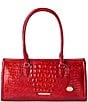BRAHMIN Melbourne Collection Red Opal Sophia Satchel Bag, Color:Red Opal - Image 1