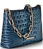 BRAHMIN Melbourne Collection Retro Blue Lorelei Shoulder Bag, Color:Retro Blue - Image 4