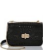 BRAHMIN Melbourne Collection Rosalie Crossbody Bag, Color:Black - Image 1