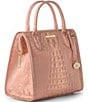 BRAHMIN Melbourne Collection Rose Gold Small Caroline Satchel Bag, Color:Rose Gold - Image 4