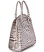 BRAHMIN Melbourne Collection Rosetta Silk Mist Satchel Bag - Image 4