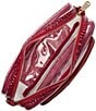 BRAHMIN Melbourne Collection Crimson Shea Crossbody Bag, Color:Crimson - Image 3