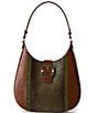 BRAHMIN Melbourne Collection Samba Fallon Belted Hobo Shoulder Bag, Color:Samba - Image 1