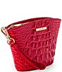 BRAHMIN Sriracha Melbourne Collection Arianna Wristlet, Color:Sriracha - Image 4
