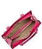 Color:Paradise Pink - Image 3 - Melbourne Collection Paradise Pink Small Finley Carryall Satchel Bag