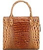 Color:Toasted - Image 2 - Melbourne Collection Small Toasted Almond Caroline Satchel Bag