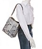 BRAHMIN Melbourne Collection Snow Owl Celina Bucket Shoulder Bag - Image 4