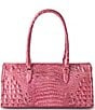 BRAHMIN Melbourne Collection Sophia East West Satchel Bag, Color:French Rose - Image 2