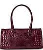 BRAHMIN Brahmin Melbourne Collection Sophia Satchel Bag, Color:Cherry Lacquer - Image 2