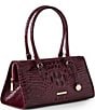 BRAHMIN Brahmin Melbourne Collection Sophia Satchel Bag, Color:Cherry Lacquer - Image 4