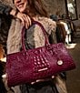 BRAHMIN Brahmin Melbourne Collection Sophia Satchel Bag, Color:Cherry Lacquer - Image 5