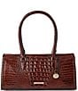 BRAHMIN Melbourne Collection Sophia Satchel Bag, Color:Pecan - Image 1