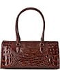 BRAHMIN Melbourne Collection Sophia Satchel Bag, Color:Pecan - Image 2