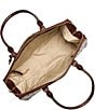 BRAHMIN Melbourne Collection Sophia Satchel Bag, Color:Pecan - Image 3
