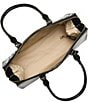 BRAHMIN Melbourne Collection Sophia Satchel Bag, Color:Black - Image 3