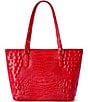 BRAHMIN Sriracha Melbourne Collection Medium Asher Tote Bag, Color:Sriracha - Image 2