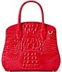 BRAHMIN Sriracha Melbourne Collection Rosetta Satchel Bag, Color:Sriracha - Image 2