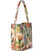 BRAHMIN Melbourne Collection Succulent Bloom Celina Bucket Bag, Color:Succulent Bloom - Image 4